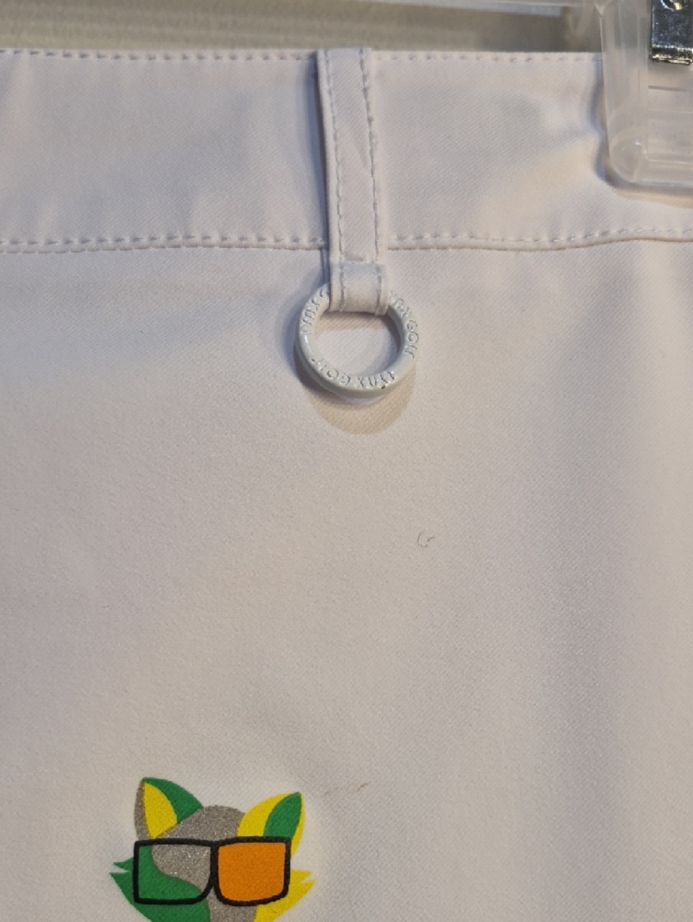 White Embroidered Cat-Pattern Golf Skort - Picture 6 of 12